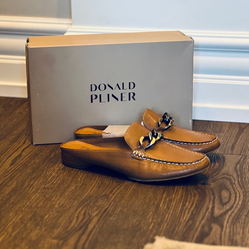 David Pliner leather mule